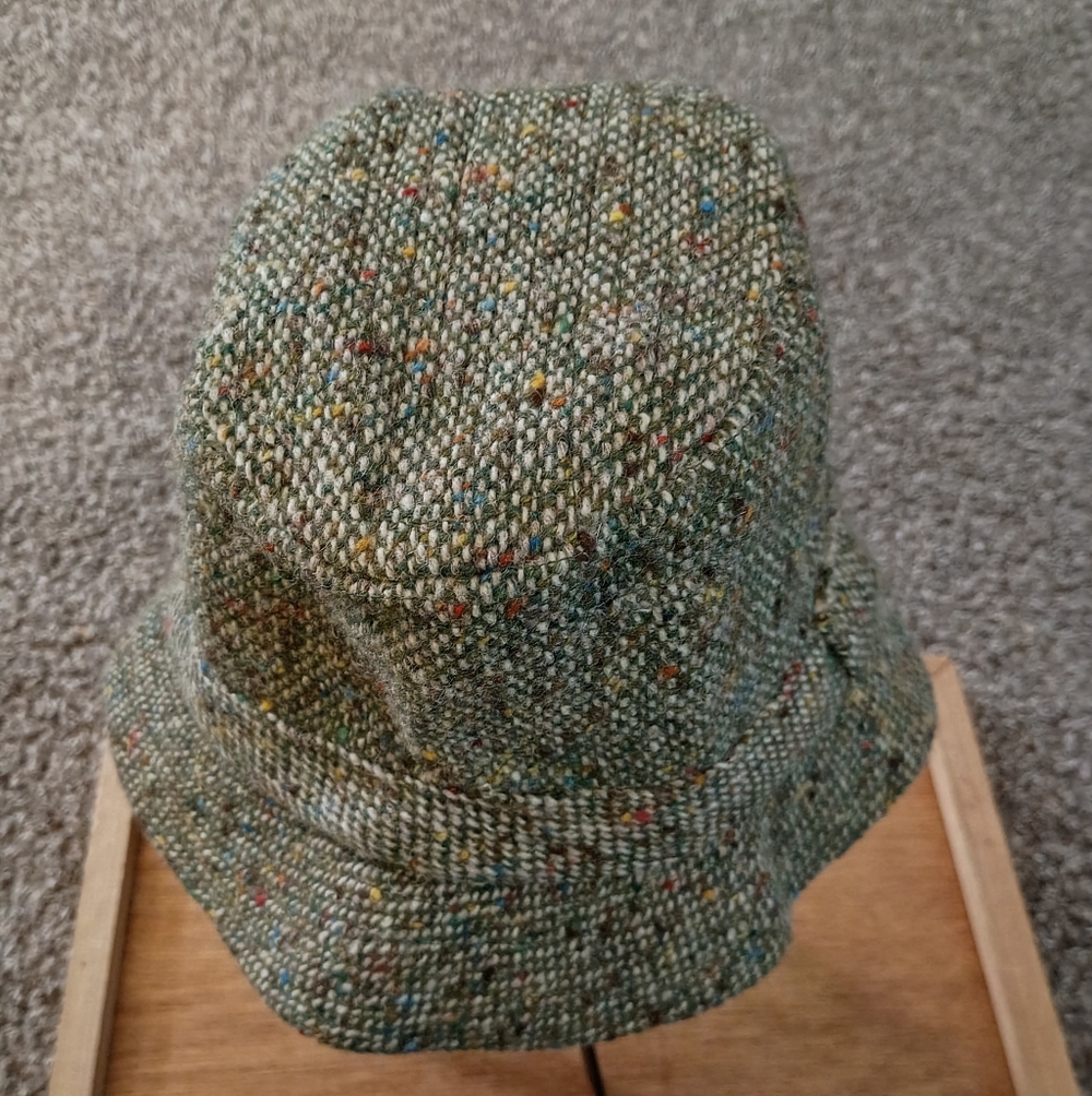 Vintage 70s Tweed Wool Hat, David Hanna &Sons Ltd, Made In Ireland
